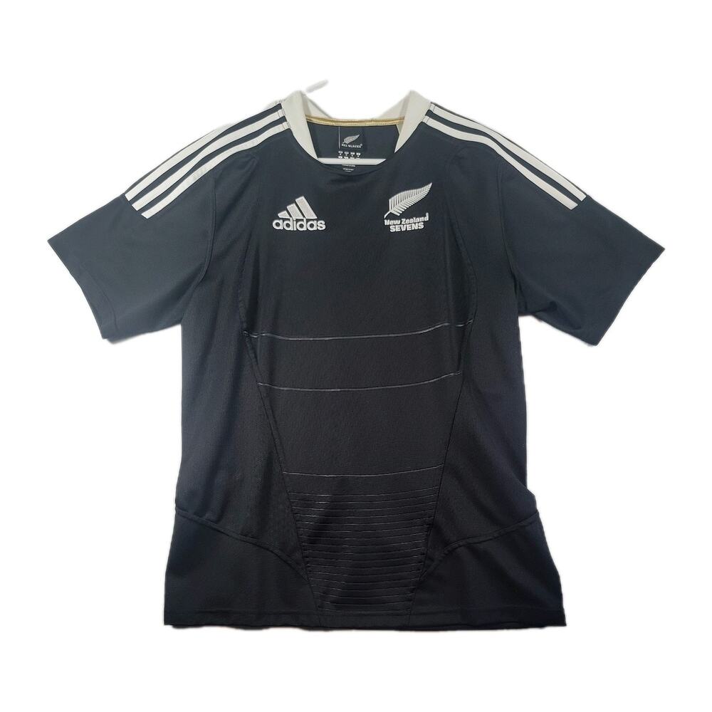 Adidas New Zealand Sevens All Blacks 2012-13 Rugby Jersey Men’s Sz L Climacool